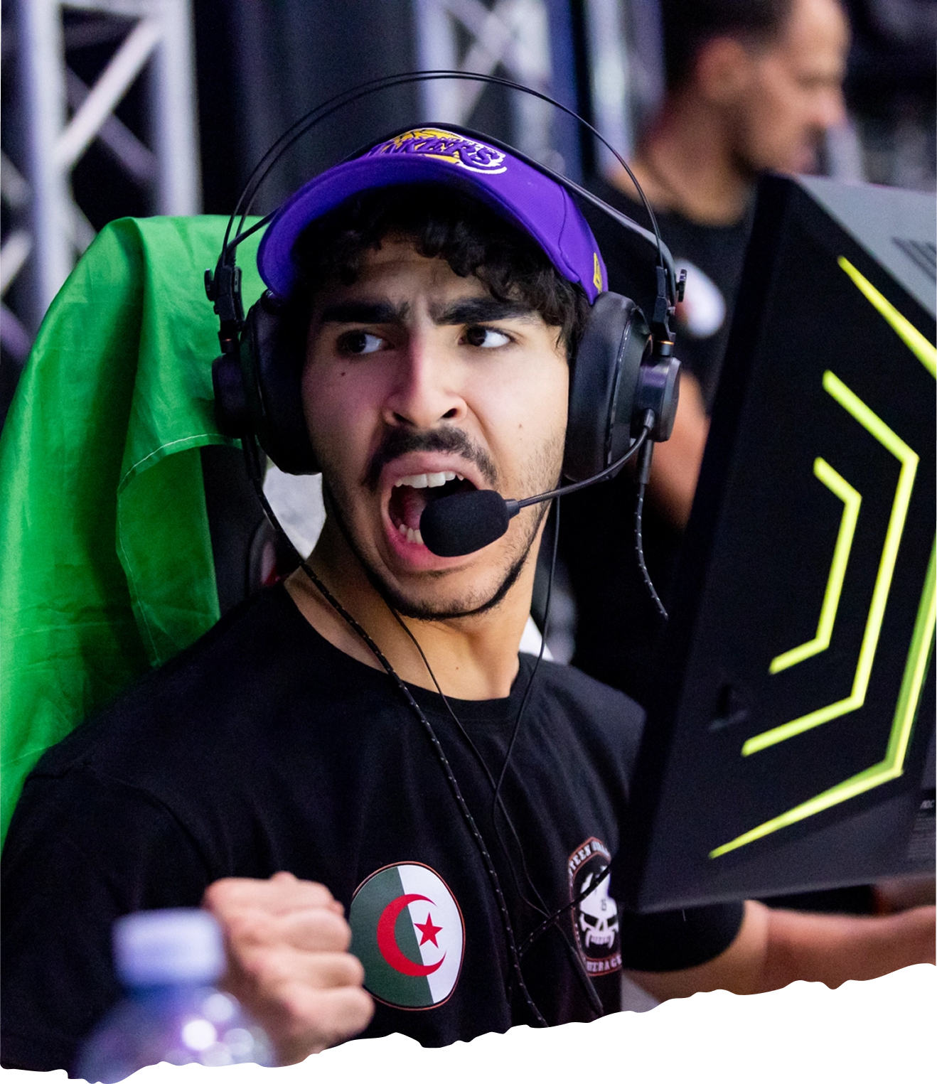 Competitive gamer at a Mettlestate esports event